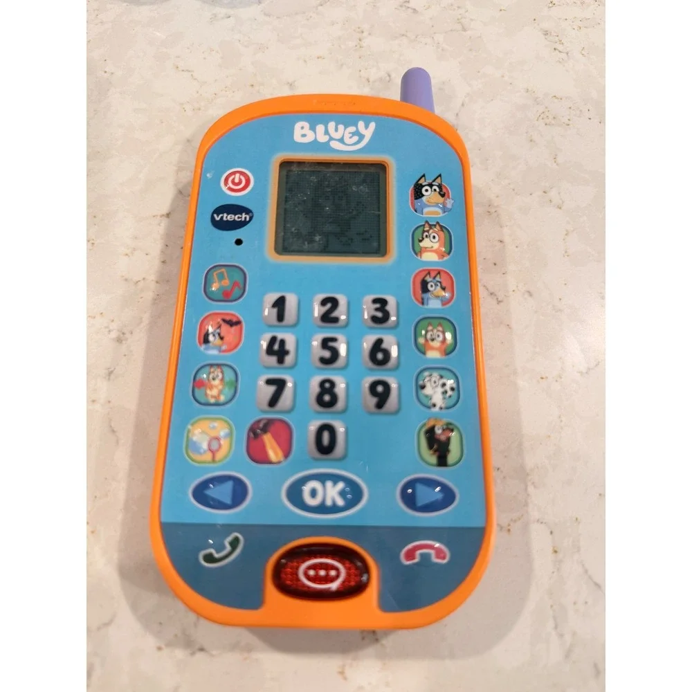VTech Bluey Ring Ring Phone Orange Blue Educational Interactive Toy VT22481‎
